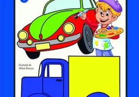 Mașini și camioane. Carte de colorat