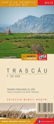 Trascău - Hartă de drumeție