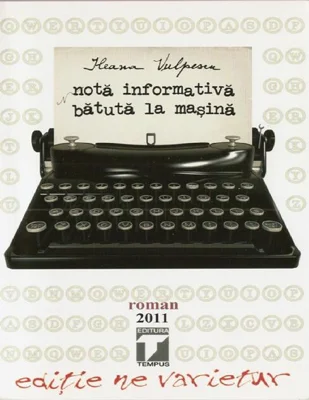 Notă informativă bătută la mașina