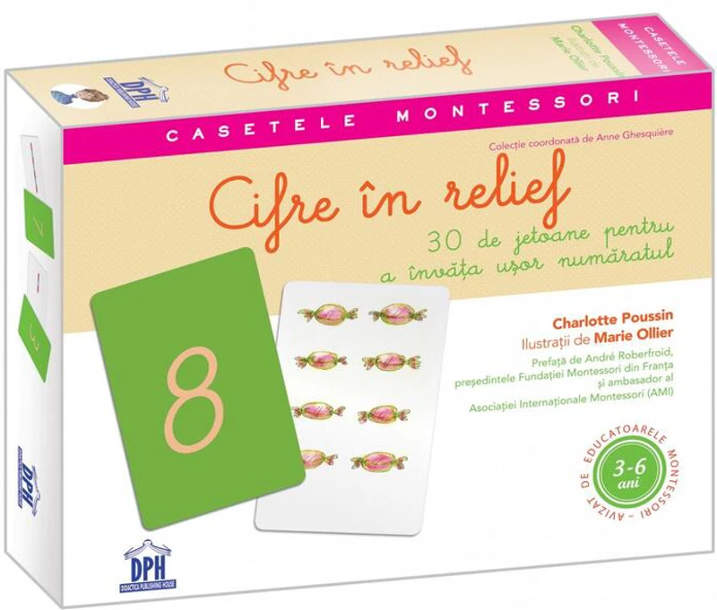 Cifre în relief: 30 de jetoane pentru a învăța ușor număratul