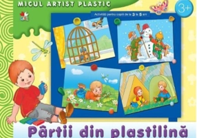 Pârtii din plastilină. Activități 3-4 ani. Micul artist plastic