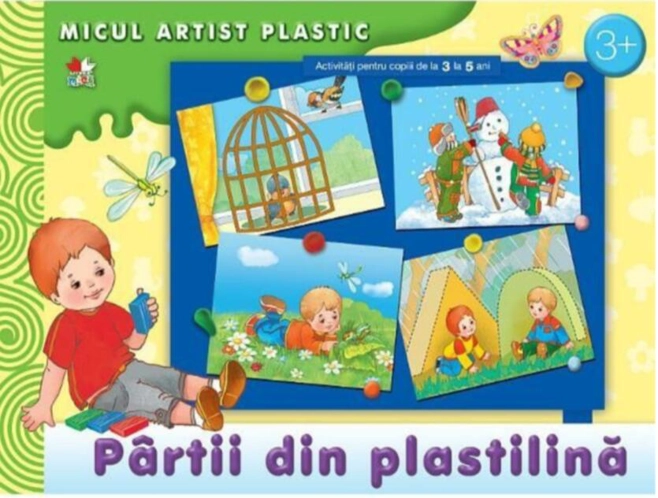 Pârtii din plastilină. Activități 3-4 ani. Micul artist plastic