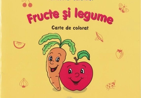 Fructe și legume. Carte de colorat