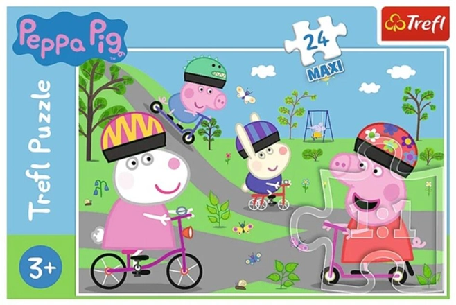 Puzzle 24 piese Maxi „Purcelușa Peppa Pig”