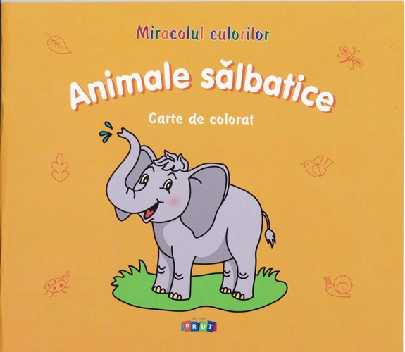 Animale sălbatice. Carte de colorat