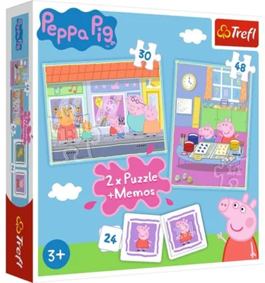 Peppa Pig-Set 2 puzzle-uri Peppa's Day