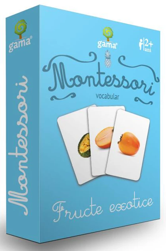 Fructe exotice. Cărţi de joc Montessori