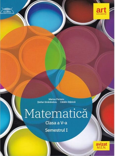 Matematică. Clasa a V-a. Semestrul 1 - Traseul albastru. Clubul Matematicienilor