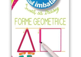 Micul imbatabil. Scrie și șterge. Învăț să trasez forme geometrice (28 de fișe refolosibile + pix)