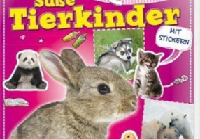 Mein Bastelbuch Süße Tierkinder : Basteln - Rätseln - Stickern