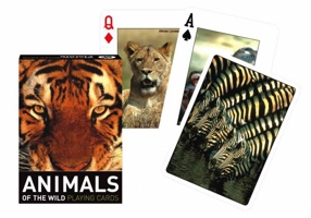 Cărți de joc Piatnik de colecție cu tema „Animals of the Wild”