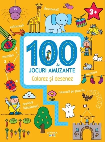 100 de jocuri amuzante. Colorez și desenez