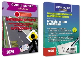 Întrebări și teste pentru obținerea permisului de conducere auto Categoria B 2024 + Explicații și comentarii ale răspunsurilor corecte