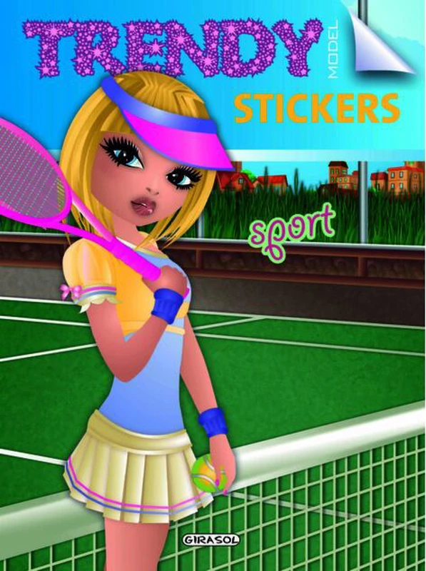 Trendy model stickers. Sport
