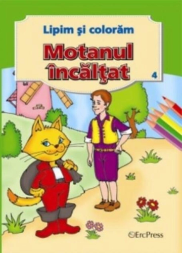 Motanul încălțat. Lipim și colorăm nr. 4