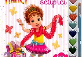 Disney. Fancy Nancy. Pictam cu sclipici. Carte de colorat cu pensula și acuarele