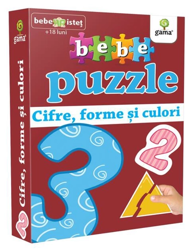 Bebe Puzzle - Cifre, forme si culori