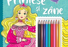 Prințese și zâne - Carte de colorat