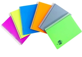 Caiet velin DACO Atinge Excelența A5, 144 file, spiralat, copertă din plastic - CT5144