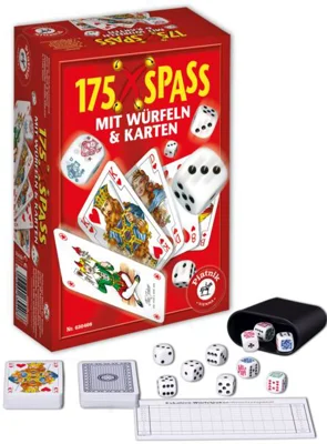 Piatnik 175x Spass - Distracție fără sfârșit cu zaruri și cărți