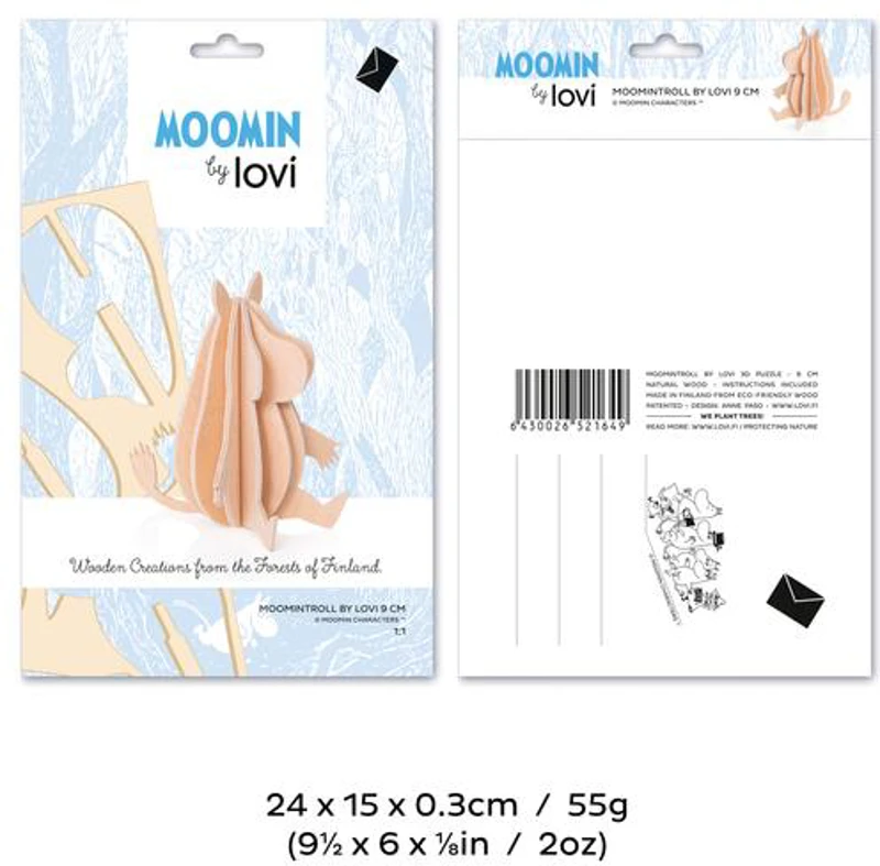 Puzzle 3D - Moomin, 9 cm