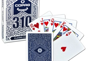 Cărți de joc Copag 310 Regular, extrafinisate, culoare spate albastru