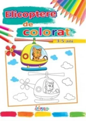 Elicoptere de colorat (3-5 ani)