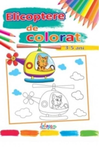 Elicoptere de colorat (3-5 ani)