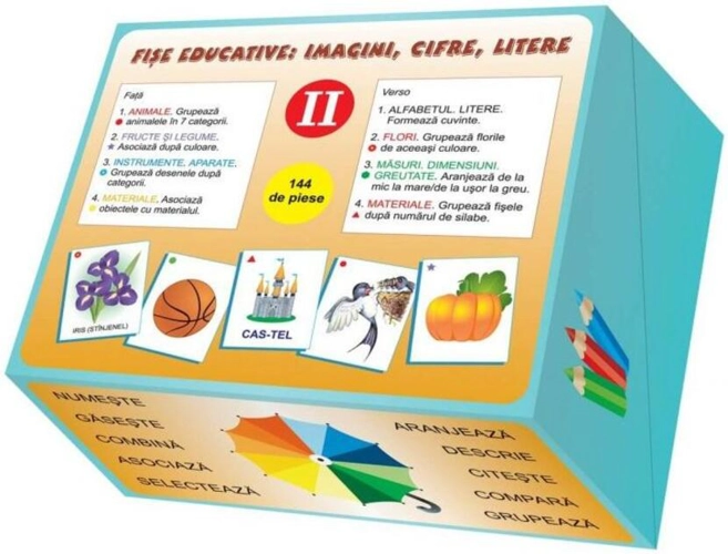 Fi​ș​e educative: imagini, cifre, litere (II)