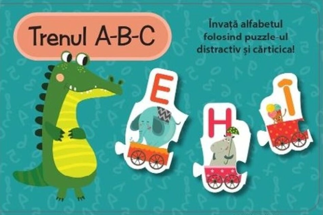 Trenul A-B-C | Set carte + puzzle