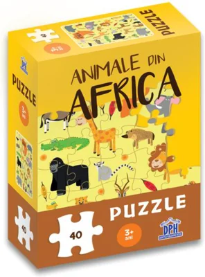 Animale din Africa: Puzzle