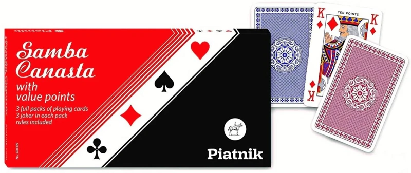 Cărți de joc Piatnik Samba Canasta, pachet triplu