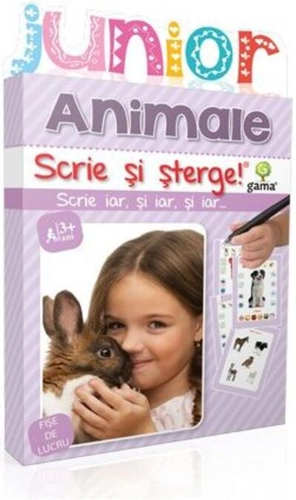 Animale. Junior. Scrie și șterge! (2-5 ani)