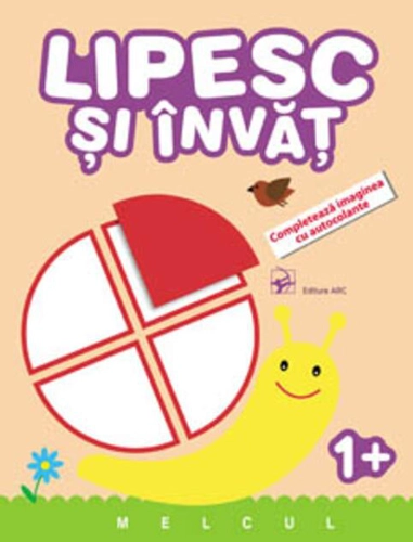 Melcul. Lipesc și învăț. Completează imaginea cu autocolante