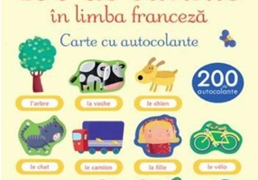Primele 100 de cuvinte în limba franceză. Carte cu autocolante