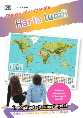 Harta lumii. Planșe educaționale