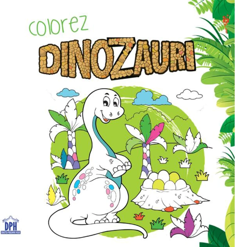 Colorez dinozauri - carte de colorat