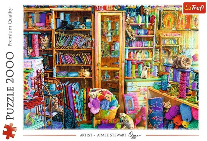 Puzzle 2000 piese „Paradisul pisicuțelor”
