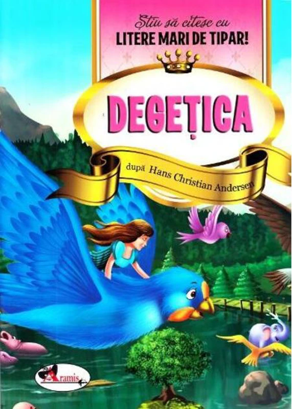 Degețica - Știu să citesc cu litere mari de tipar