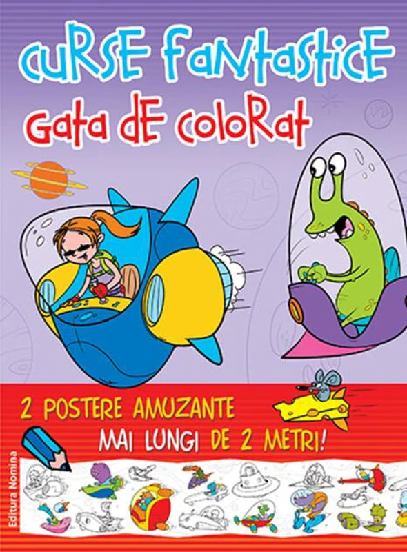 Curse fantastice gata de colorat 2 (mov, OZN-uri)