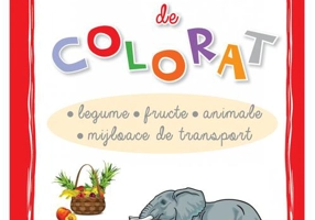 Cartea mea de colorat - Legume, fructe, animale, mijloace de transport