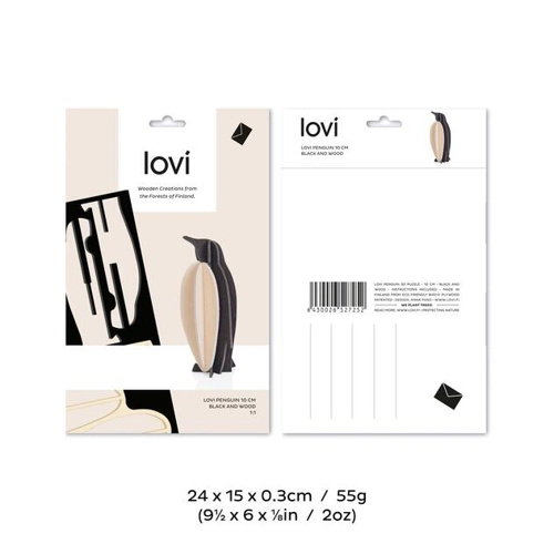 Puzzle 3D - Pinguin negru, 10cm