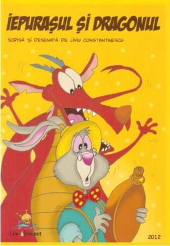 Iepurașul și dragonul. Carte de citit și colorat