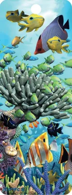 Semn de carte 3D - Coral Garden