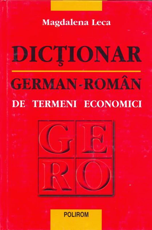 Dicţionar german-român de termeni economici