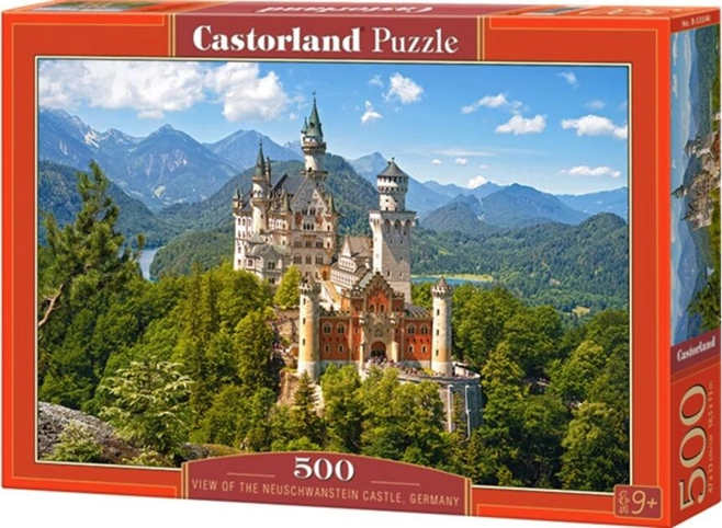 Puzzle 500 piese „View of the Neuschwanstein Castle, Germany”