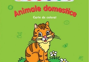 Miracolul culorilor. Animale domestice (carte de colorat + acuarelă + pensulă)