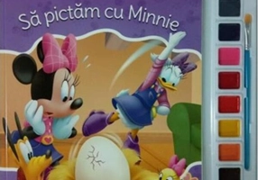 Disney. Minnie. Să pictăm cu Minnie. Carte de colorat cu pensulă și acuarele