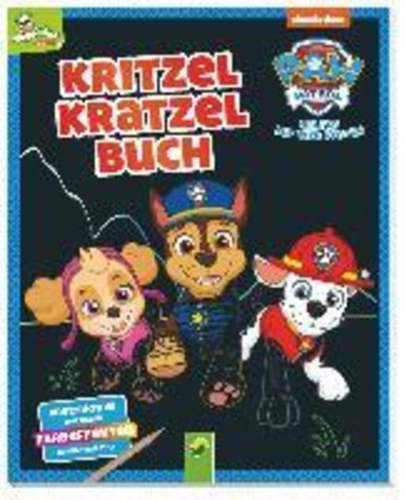 Paw Patrol - Kritzel-Kratzel-Buch : Auskratzmotive mit tollen Farbeffekten. Mit Bambus-Stick