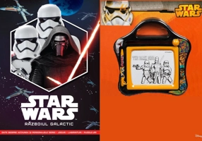 Set Small Magnetic Scribbler + Carte Star Wars. Războiul galactic